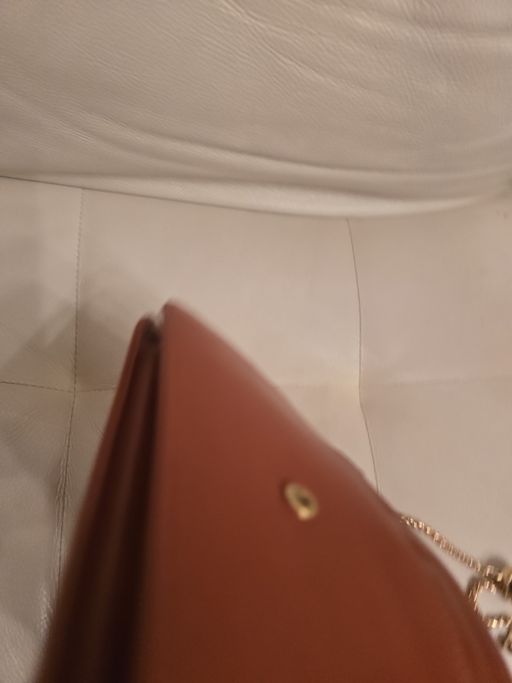 Chanel Brick Red Leather Quilted Chain Wallet-On-Chain - Picture 16 of 17